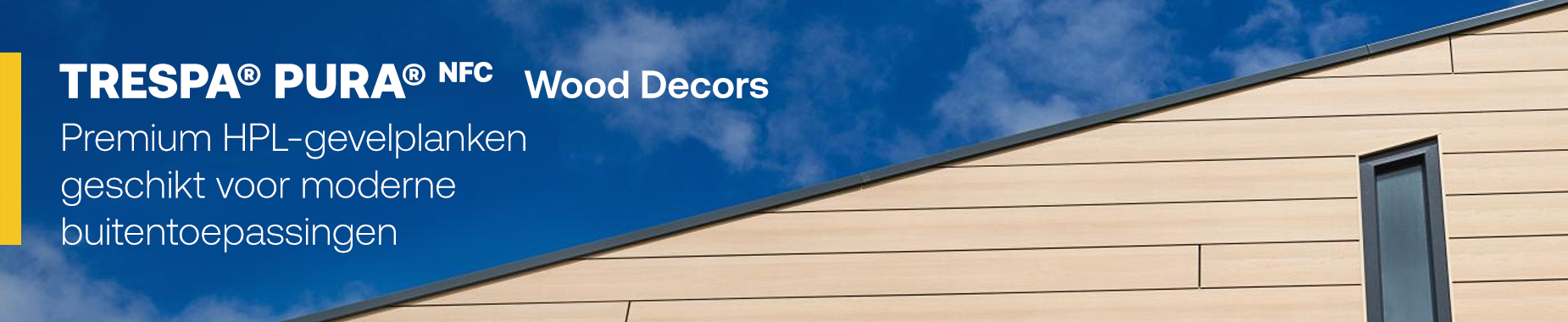 TRESPA® PURA® NFC Wood Decors Premium HPL-gevelplanken geschikt voor moderne buitentoepassingen